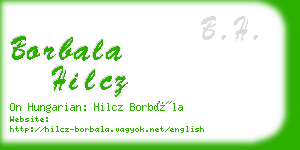 borbala hilcz business card